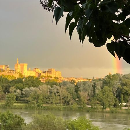 Charmante Petite Maison Avec Vue Panoramique, En Centre Historique, Proche D'Avignon, Ancienne, Renovee, Climatisee, Terrasse, Parking Public Gratuit Вильнёв-ле-Авиньон Экстерьер фото